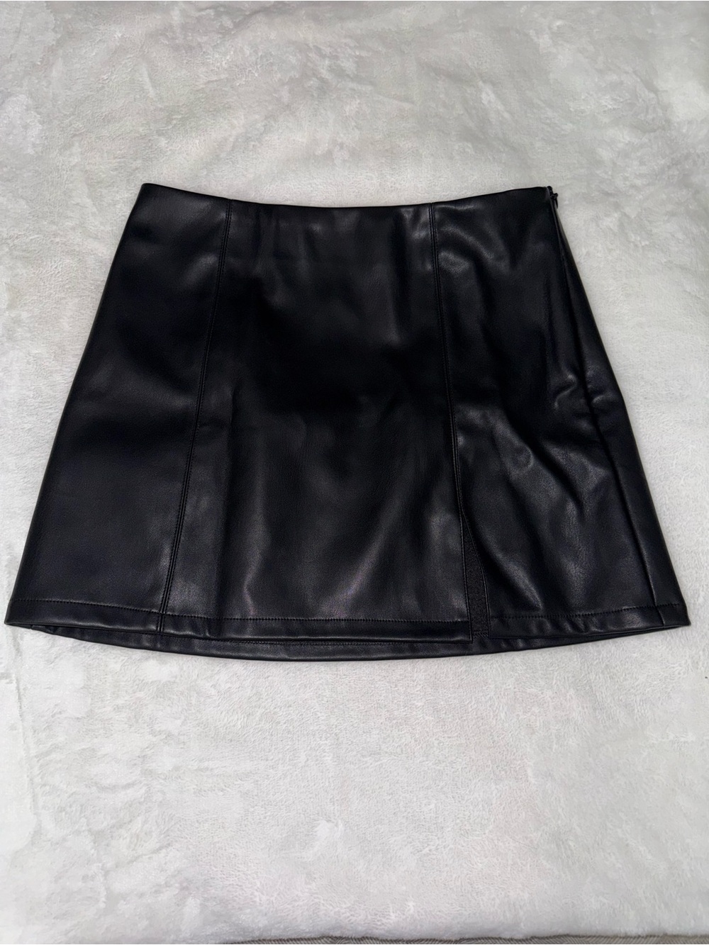 Sincerely Jules Black Faux Leather Mini Skirt